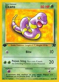Ekans #56/82 - Team Rocket (Unlimited - Moderately Played) - Unlimited - Moderately Played
