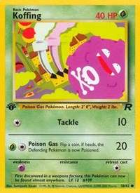 Koffing #58/82 - Team Rocket (Unlimited - Moderately Played) - Unlimited - Moderately Played