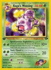 Koga's Weezing #050/132 - Gym Challenge (Unlimited - Lightly Played) - Unlimited - Lightly Played