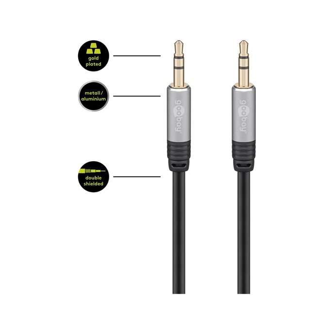 Goobay Stereo 3.5mm Jack Audio Adapter 3m Cable