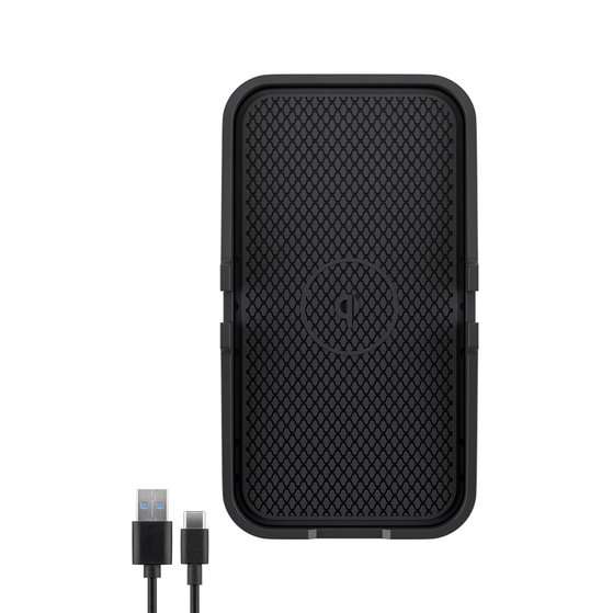 Goobay Wireless Qi Charging Mat 15W Fast Charger - Black