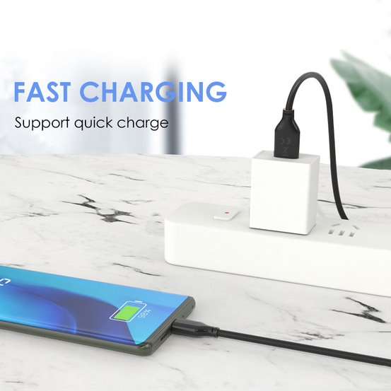 CableTime CA20H PVC USB-A 2.0 to Micro B 2.4A 1M Charge Cable