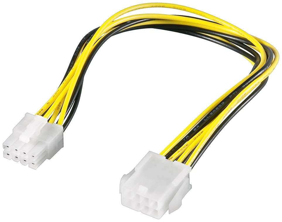 Goobay 8-Pin PC Power Extension Cable