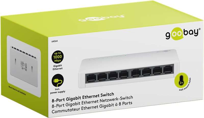 Goobay 8-Port Gigabit Ethernet Switch