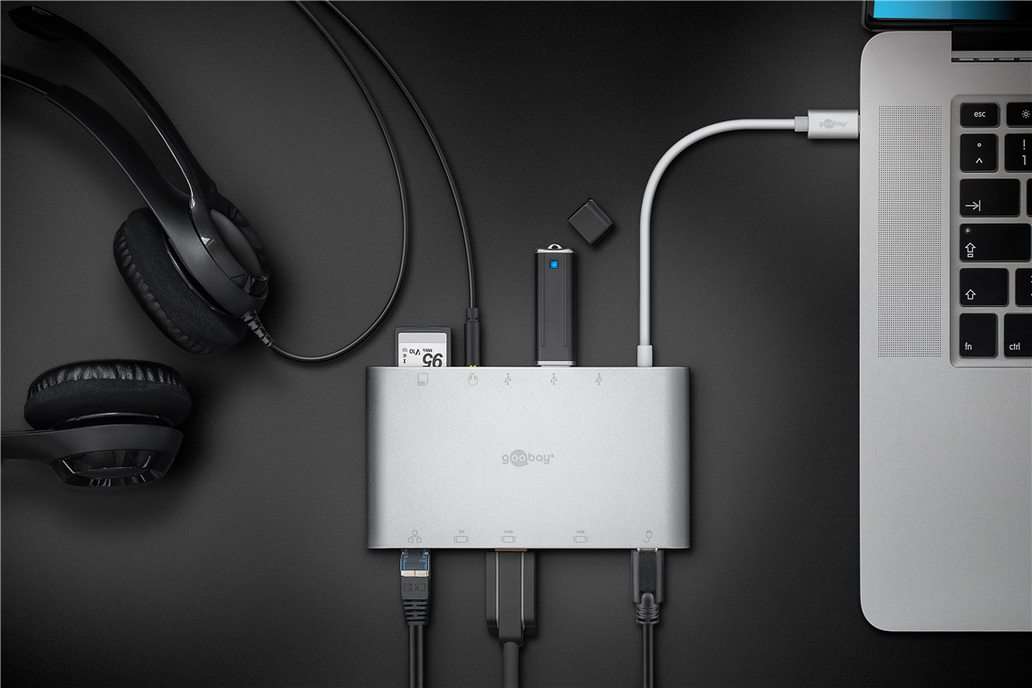 Goobay USB-C Aluminium Multiport Adapter