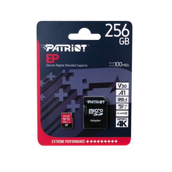 Patriot 256GB EP Series V30 A1 microSD Card