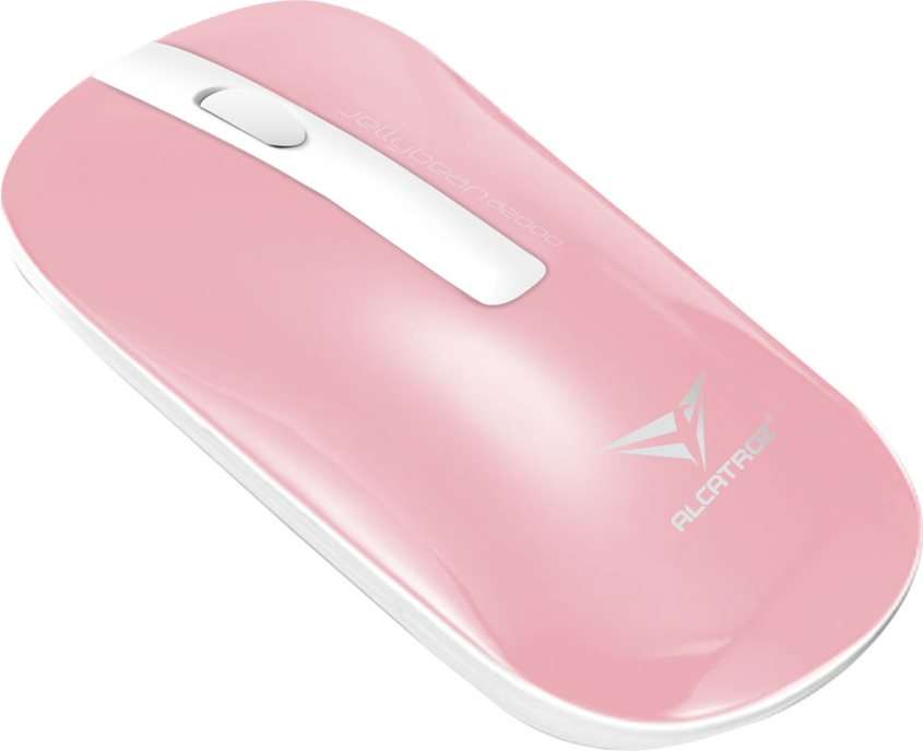 Alcatroz A2000 Jellybean Wireless Keyboard and Mouse Combo - White/Peach