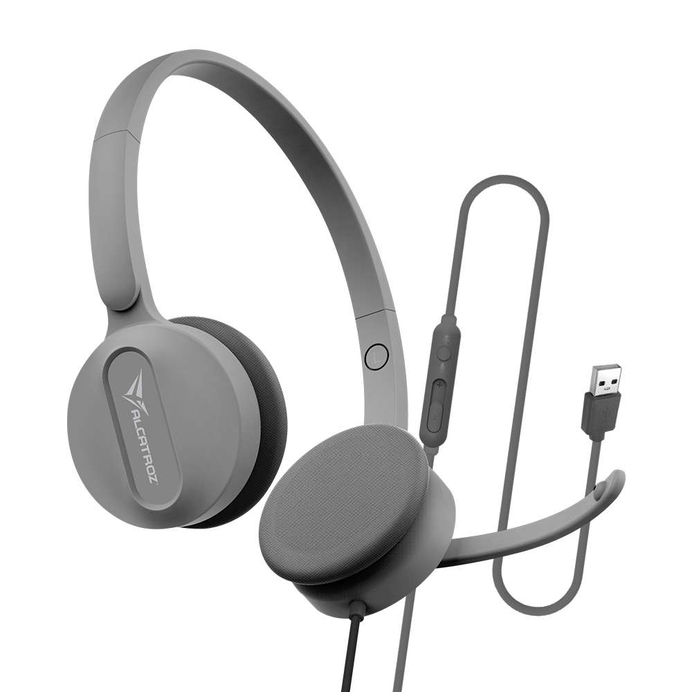 Alcatroz XP 3U USB Headset with Mic - D.Grey