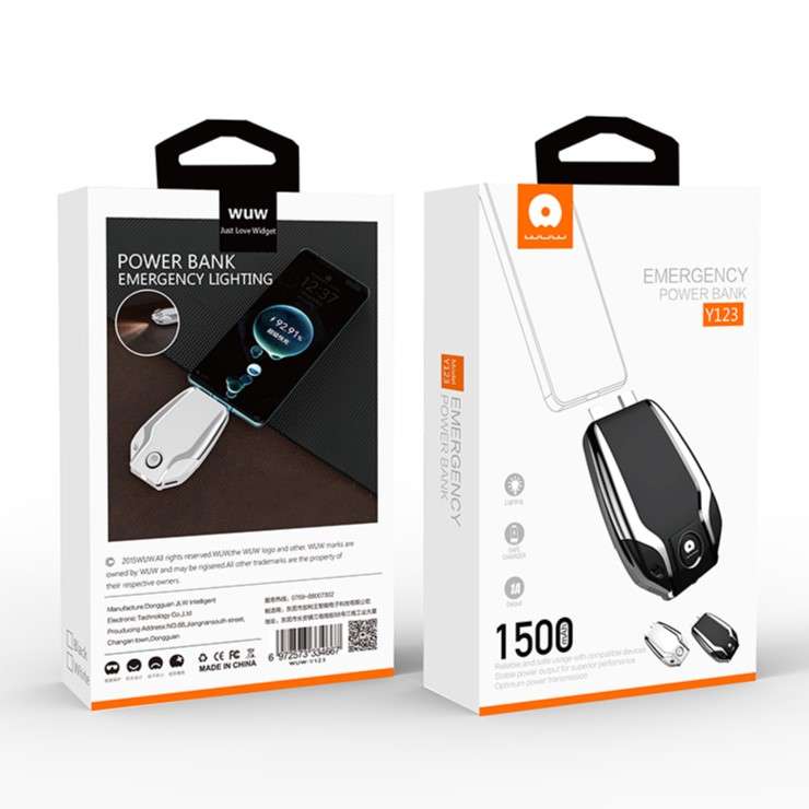 WUW-Y123 iPhone/Type-C 1 500mAh Power Bank