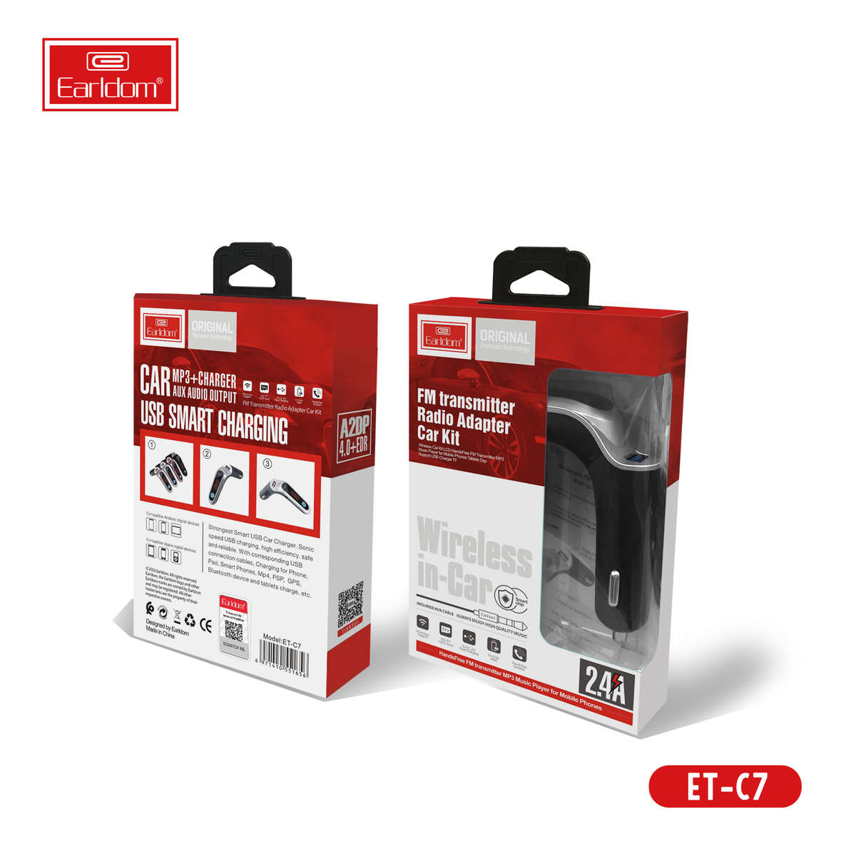 Earldom ET-C7 Bluetooth FM Modulator