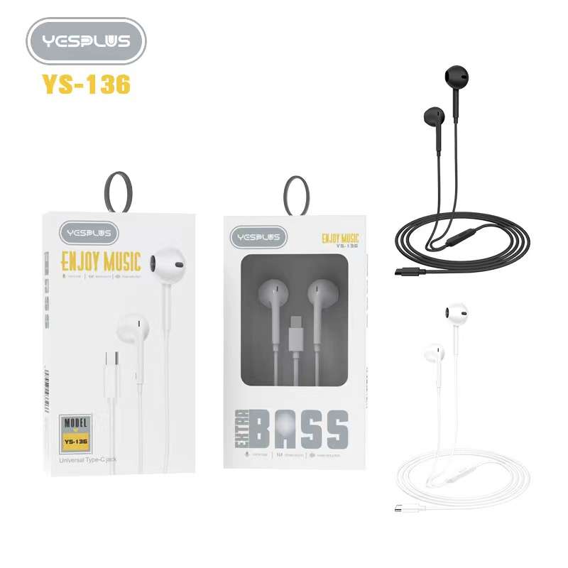 YESPLUS YS-136 Type-C Wired Earphones