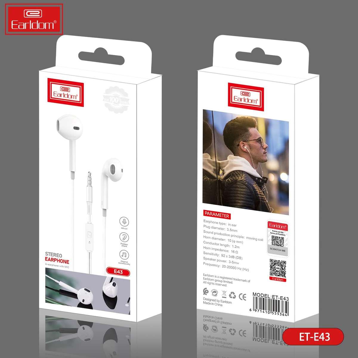 Earldom ET-E43 Wired Earphones