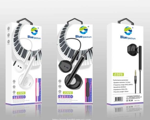 Blue Spectrum D-325 Wired Earphones
