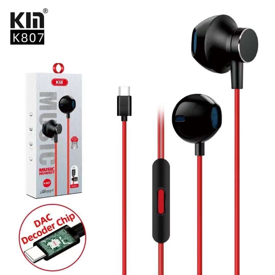 Kin K-807 Type-C DAC Wired Earphone