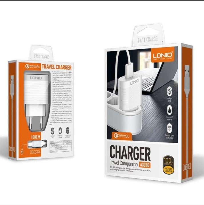 LDNIO A303Q QC3.0 Charger - Type-C