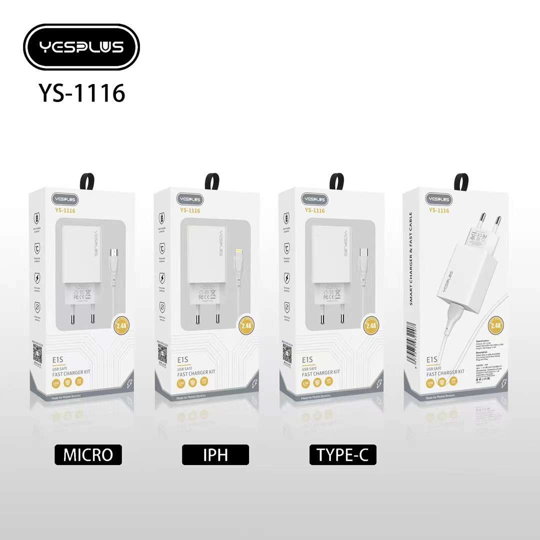 YESPLUS YS-1116 2.4A Charger - iPhone