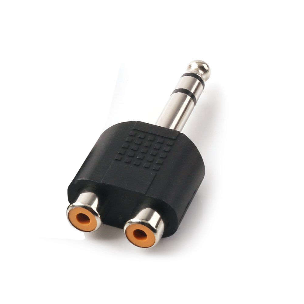 6.3mm Stereo Male-2RCA Female Plug