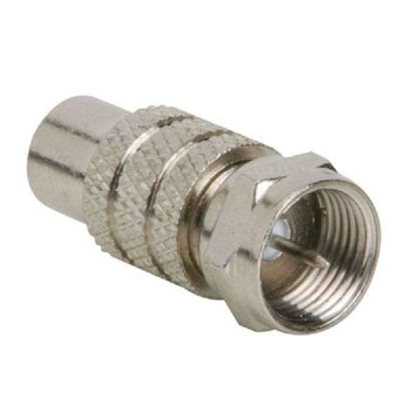 Coax Male to F-Connector Female Plug