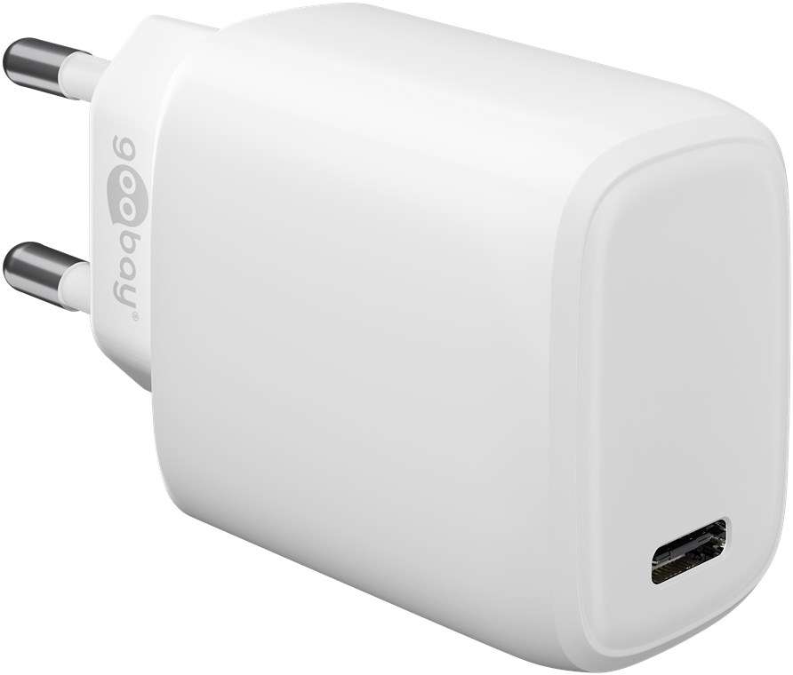 Goobay USB-C Power Delivery (PD) 20w Fast Charger - White