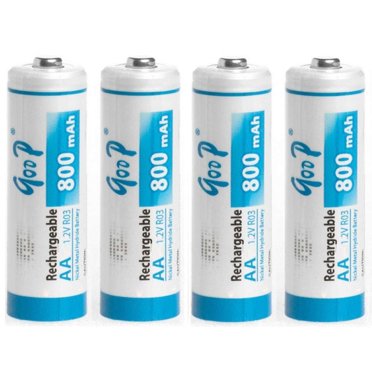 GOOP 800mAh Rechargeable AAx4 Battery