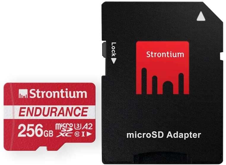 Strontium 256GB Nitro Plus Endurance A2 Micro SD Card