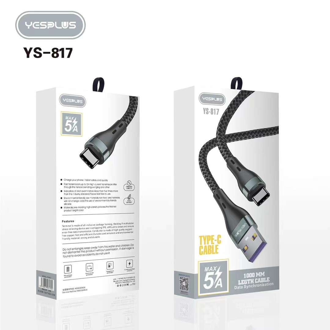 YESPLUS YS-817 5A Type-C Cable