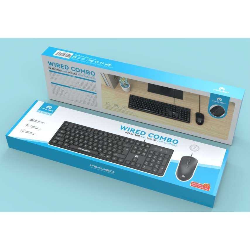 Mikuso KB-C039 Wired Combo Mouse+Keyboard