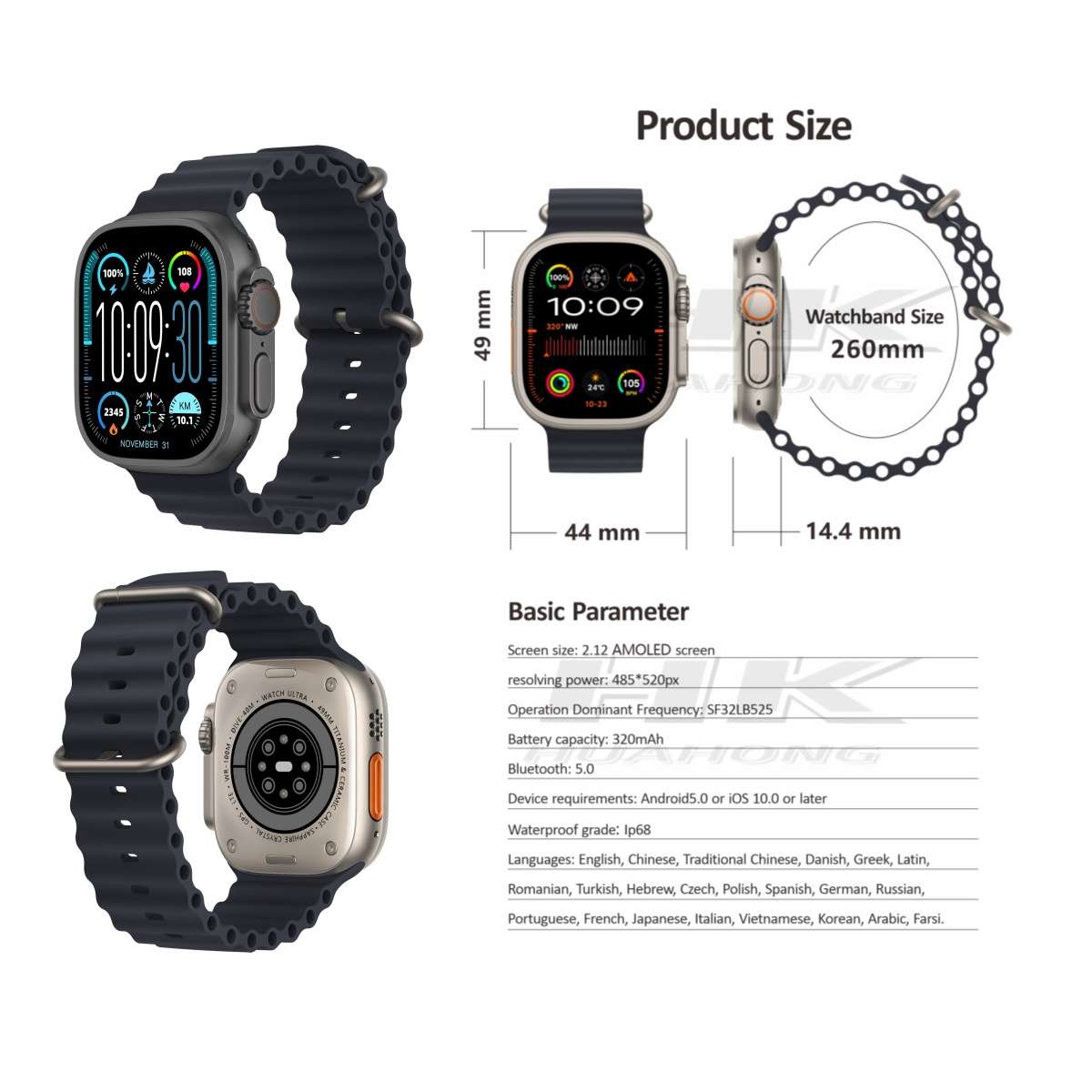 HK9 Ultra 2 Max Smart Watch