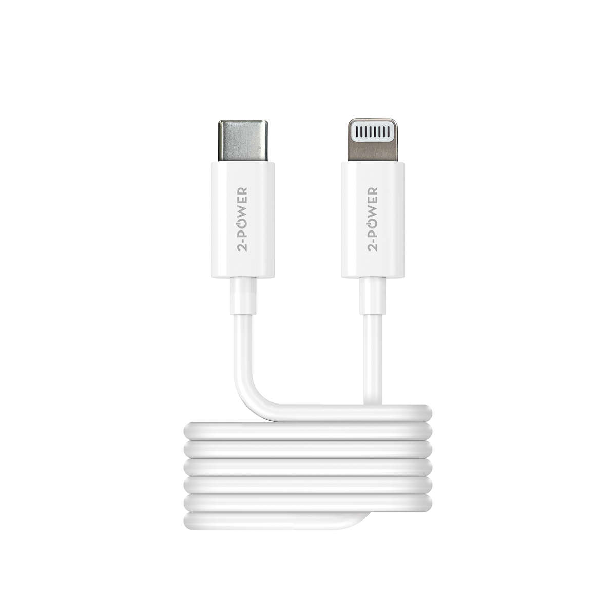 2PUC1M03W | 2-Power 1m USB Cable USB-C to Lightning