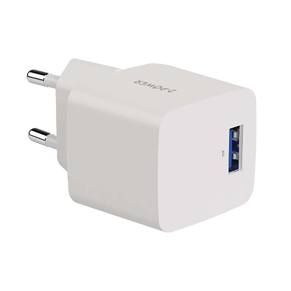2PWC12W01-EU | 2-Power 12W USB Type-A Wall Charger