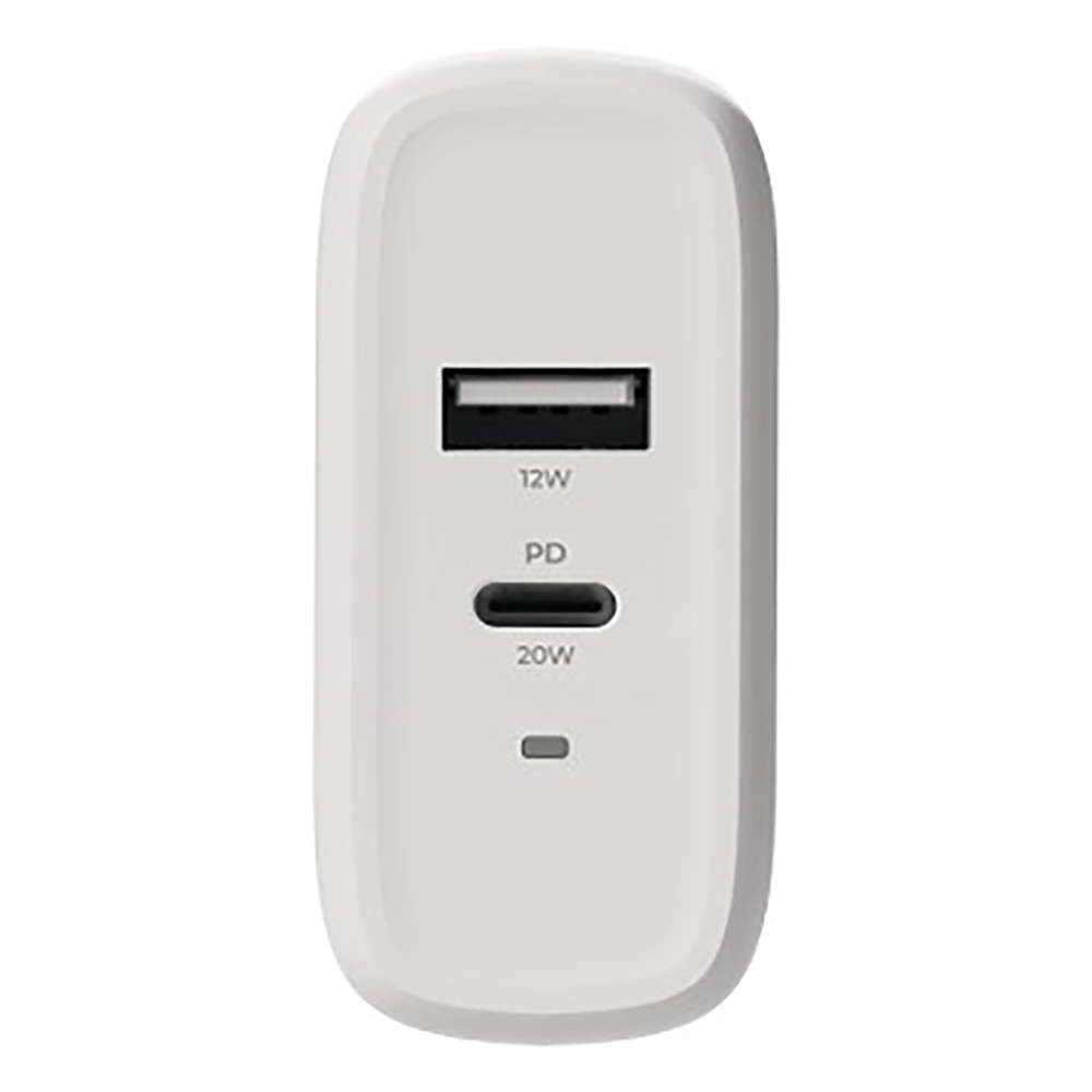 2PWC32W02-EU | 2-Power 32W with USB Type-C and Type-A Ports Wall Charger