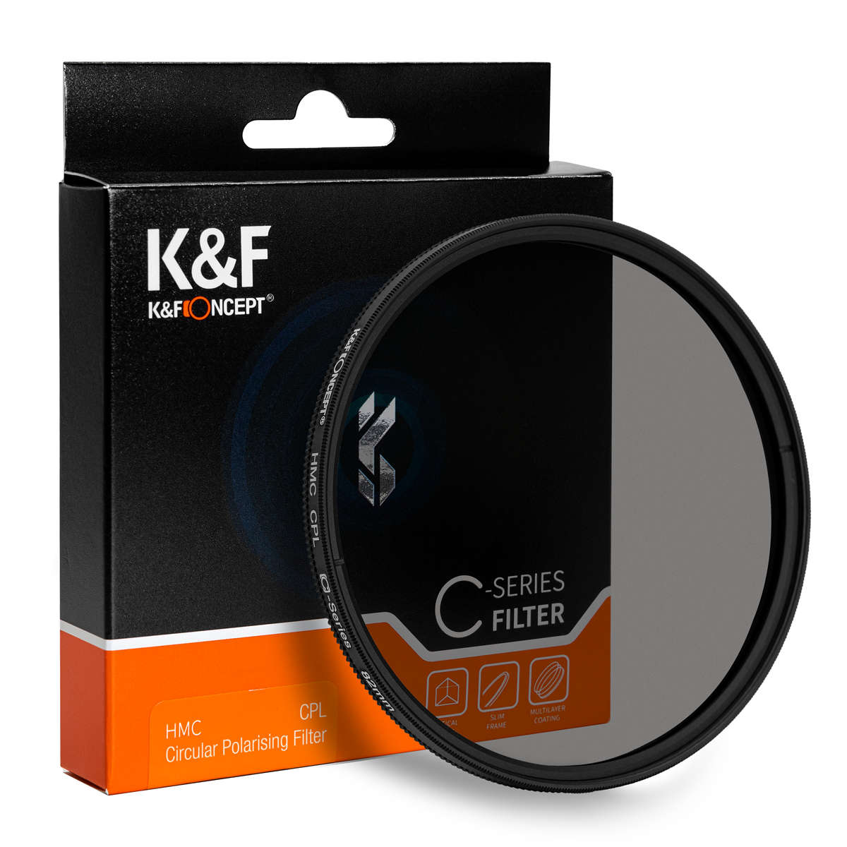 KF01.1431 | K&F 40.5mm Circular Polariser (CPL) Filter Classic Series