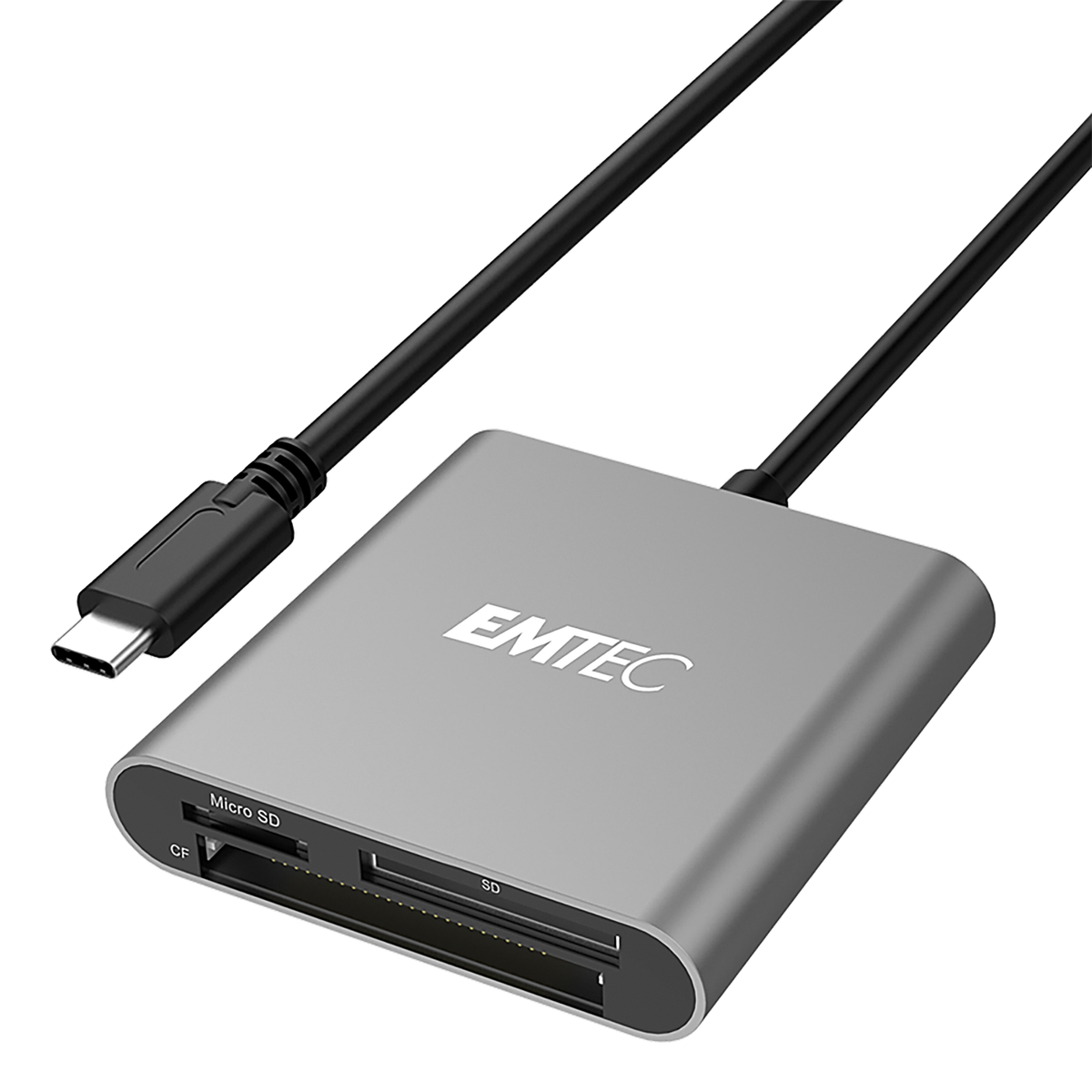 ECCAREADT610C | EMTEC Card Reader for SD, MicroSD and CF Cards