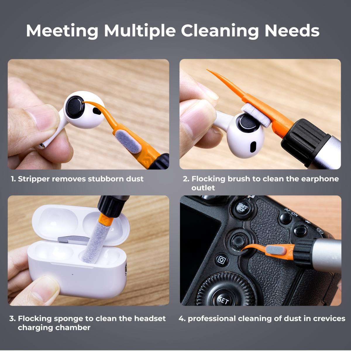 SKU.1976 | K&F 5-in-1 Electronics Cleaning Pen with Full Frame Sensor Swabs
