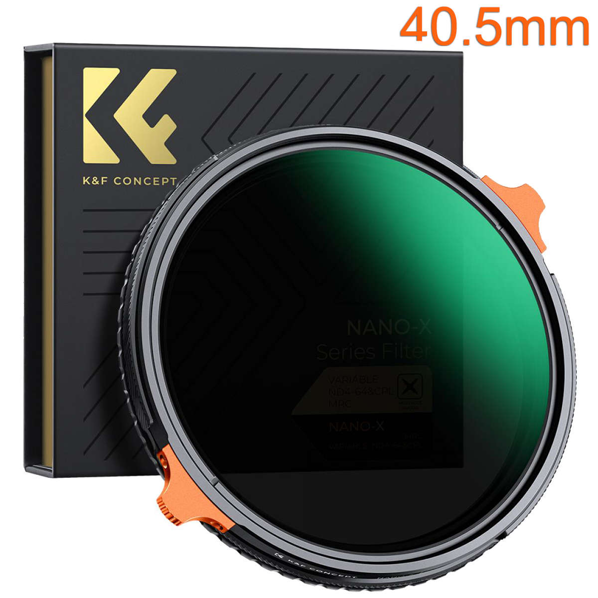 KF01.1907 | K&F 40.5mm 2-in-1 CPL and Variable ND 4-64 Filter Nano-X Series