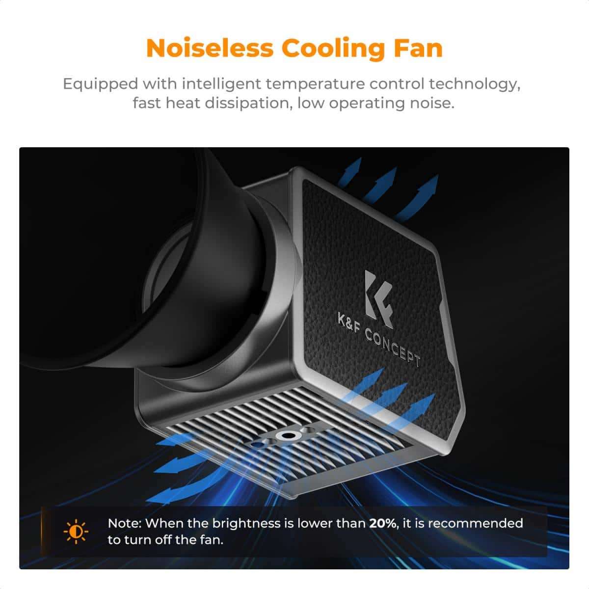 K&F 60W LED Light with Built-in Battery for Photo or Video | KF34.045