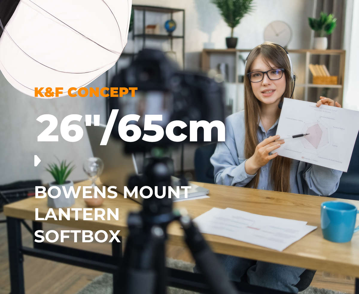 K&F 85cm Lantern Softbox with Bowens Mount and Quick Setup | KF18.0009V1