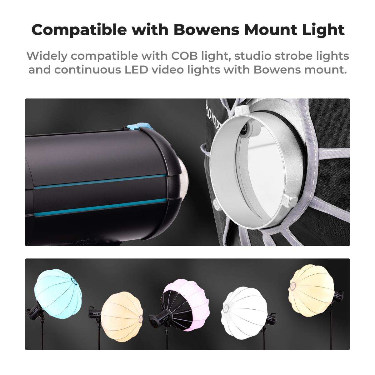 K&F 85cm Lantern Softbox with Bowens Mount and Quick Setup | KF18.0009V1