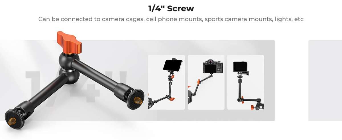 K&F Magic Arm 9.8 Inch with Mini Clamp | KF31.131