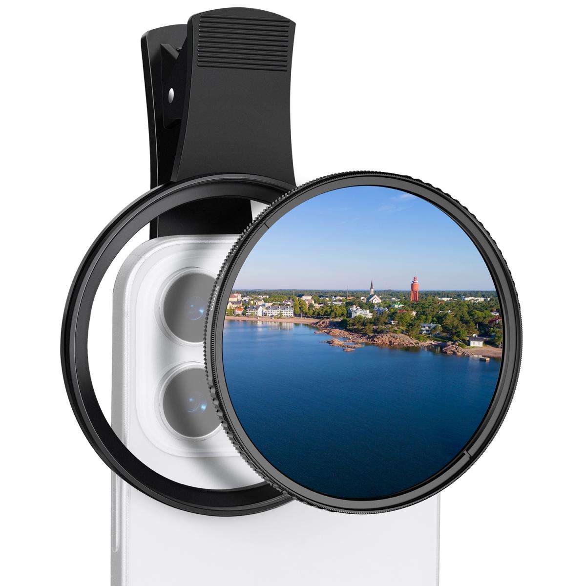 K&F Clip-On 67mm Circular Polariser Filter for Mobile Phones | KF01.2902V2