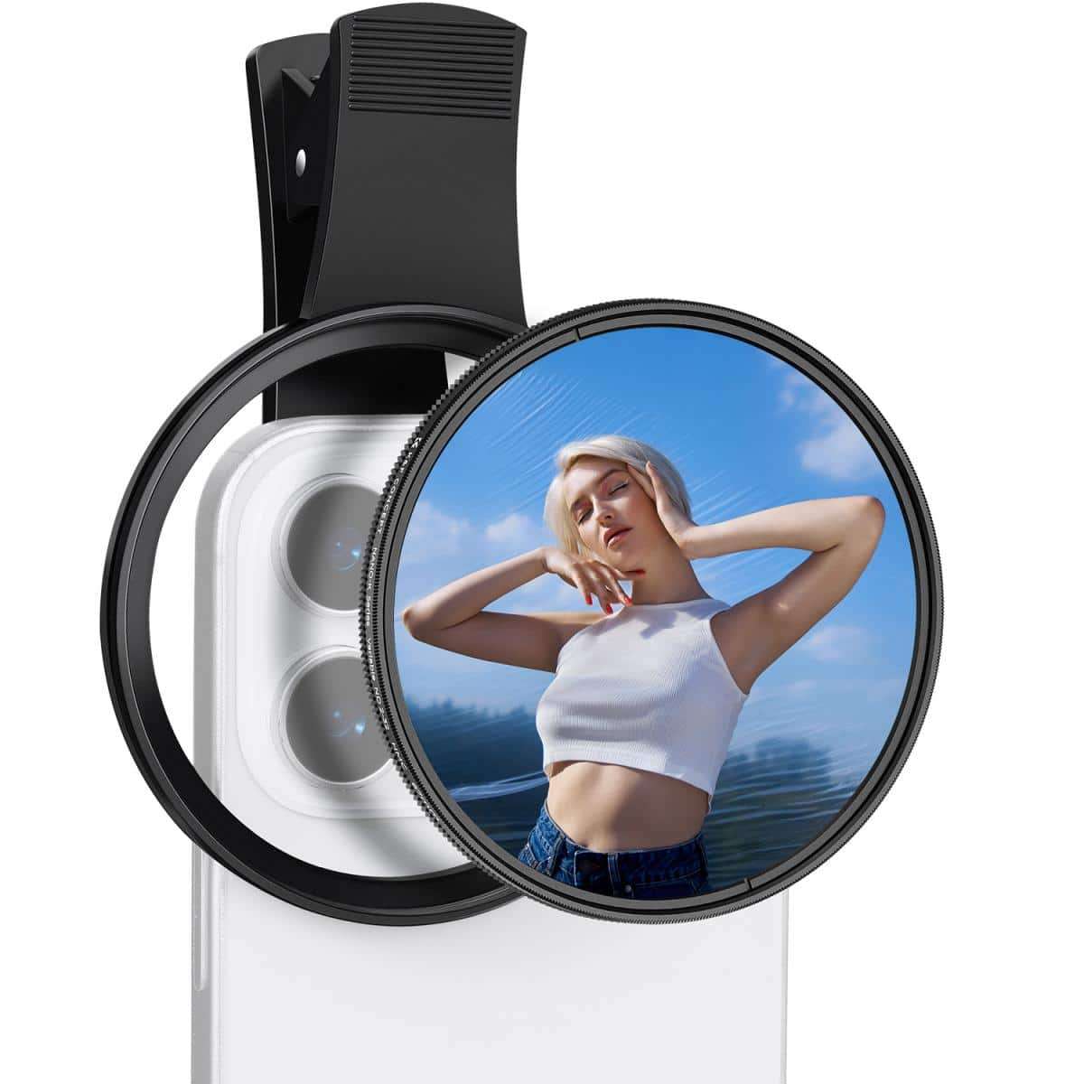 K&F Clip-On 67mm Variable ND232 Filter for Mobile Phones | KF01.2901V2