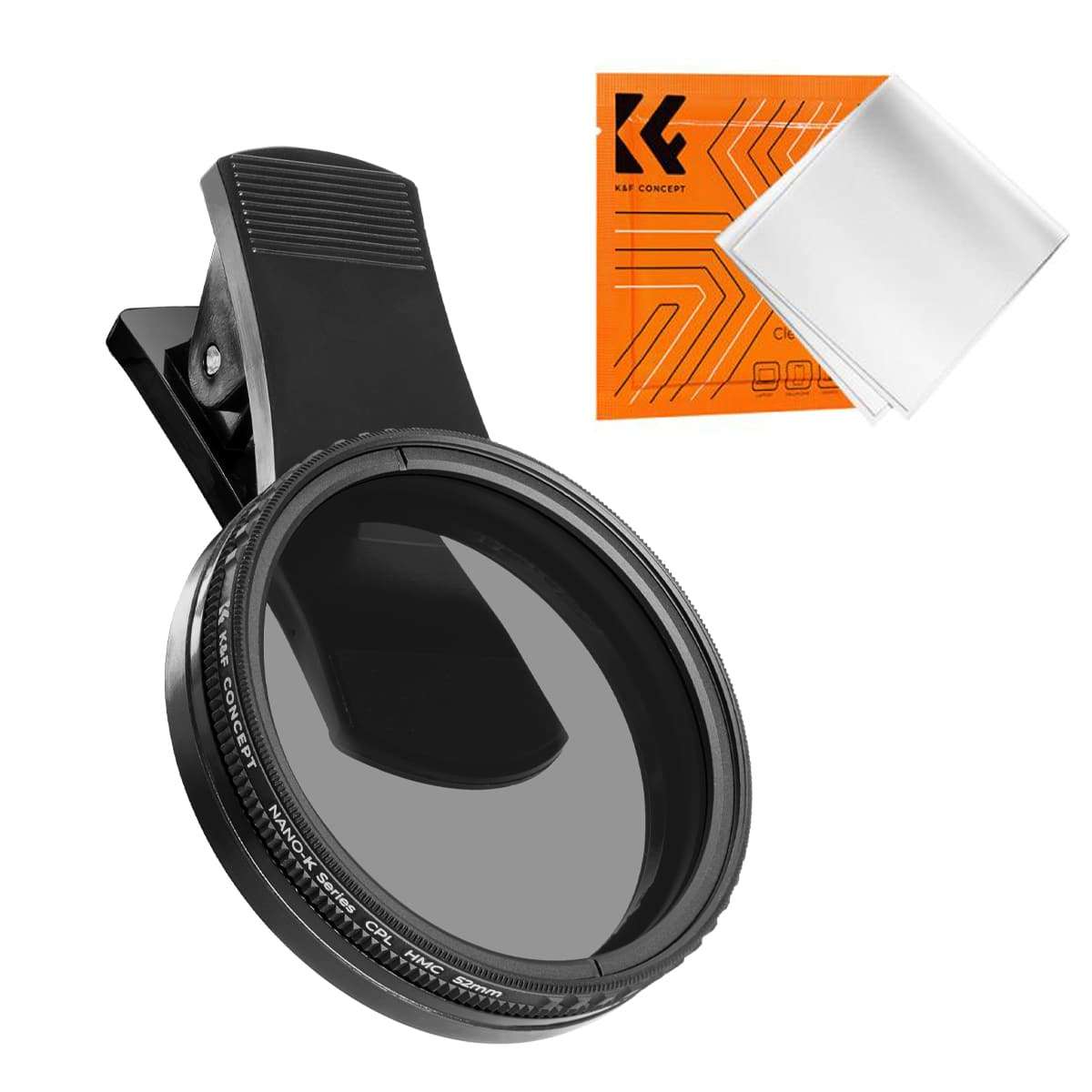 KF01.2676 | K&F Clip-On Circular Polariser Filter for any Mobile Phones