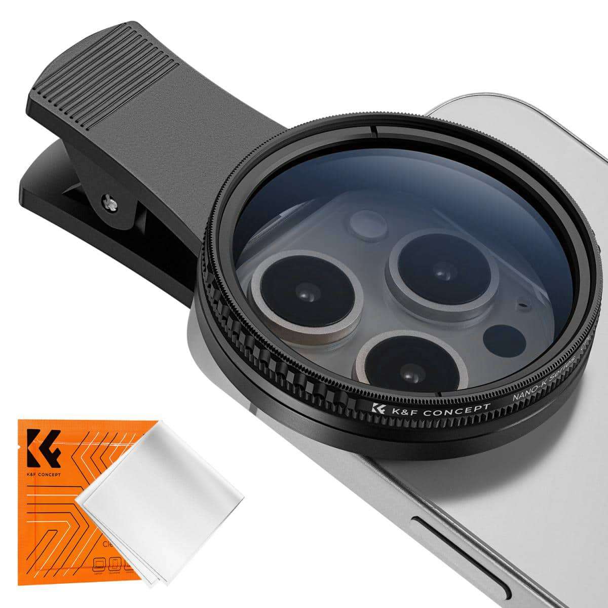 KF01.2676 | K&F Clip-On Circular Polariser Filter for any Mobile Phones