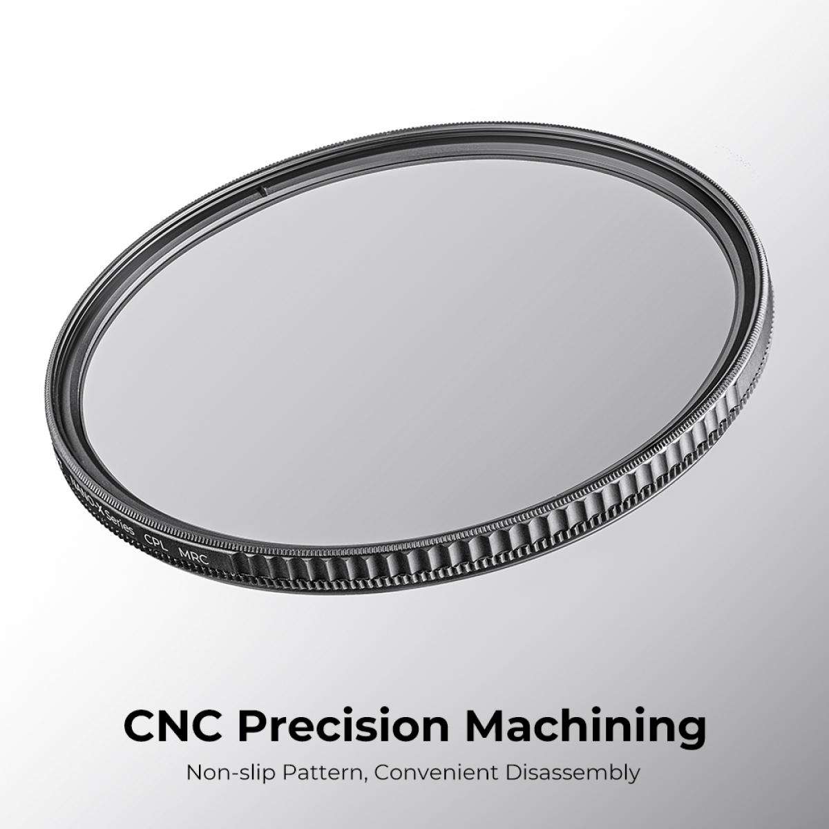 KF01.996 | K&F 72mm Circular Polariser (CPL) Filter Nano-X Series