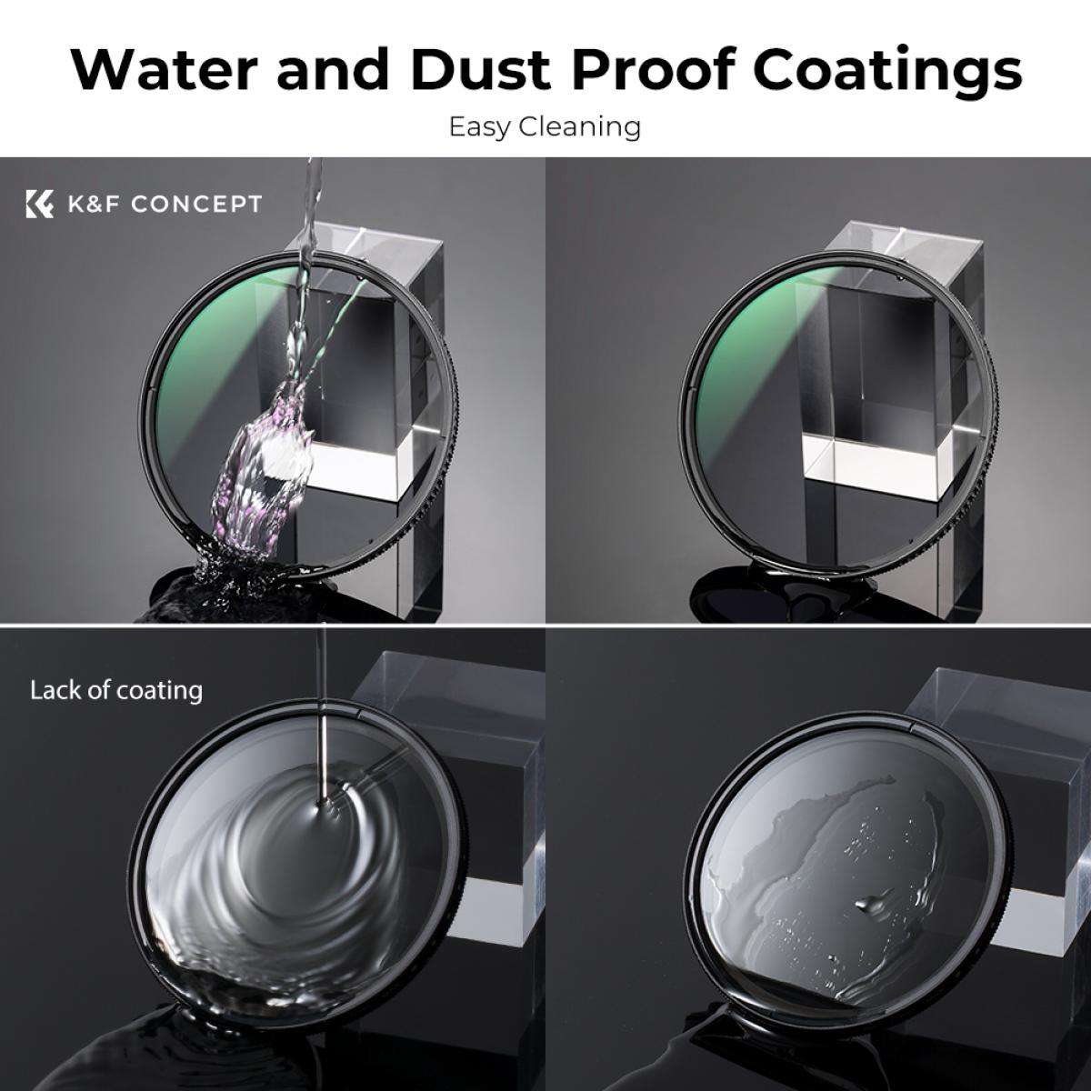 KF01.992 | K&F 49mm Circular Polariser (CPL) Filter Nano-X Series