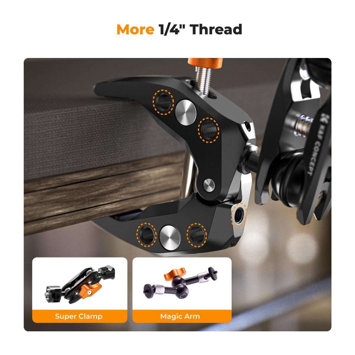 K&F Magic Arm with Mini Super Clamp Ms13 | KF31.083