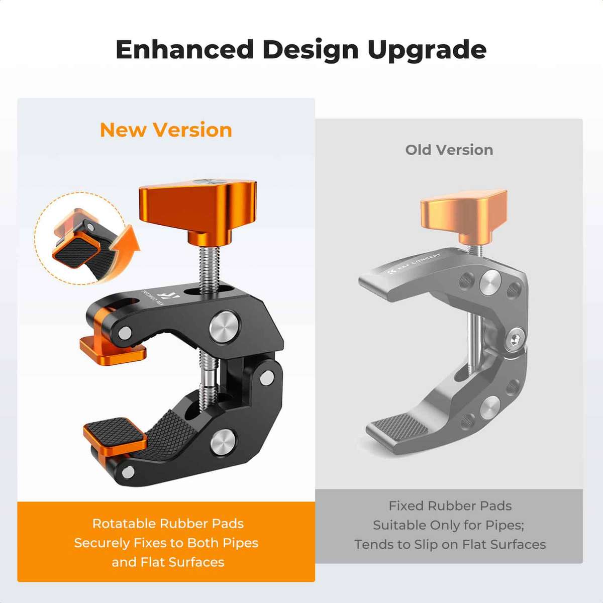 K&F Multi-Functional Super Clamp Offering Flat or Round Mounting | KF31.218