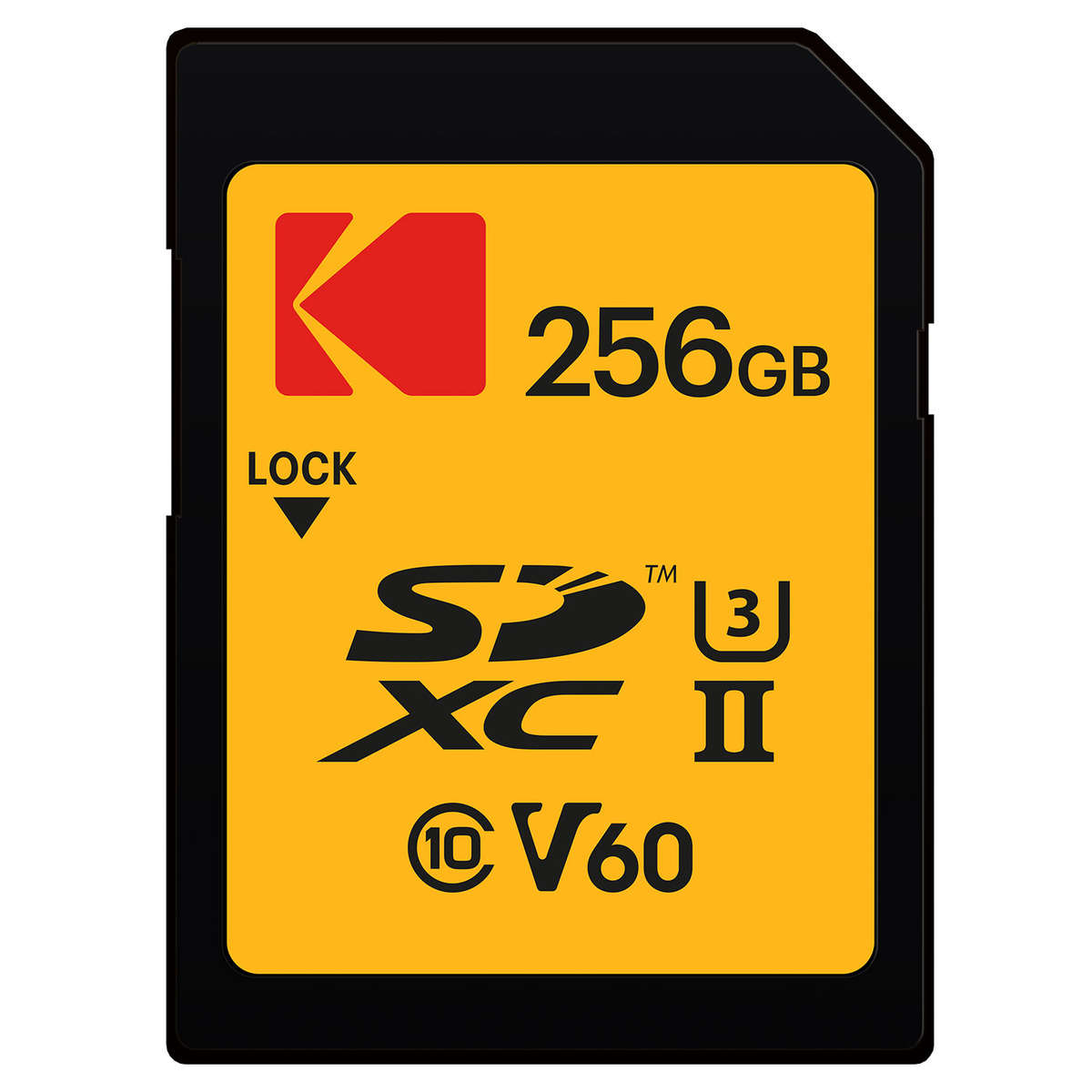 Kodak V60 SD Card Ultra Pro with UHS-II U3 V60 for 4k or 8k Capture - Kodak 256GB SD Card Ultra P...