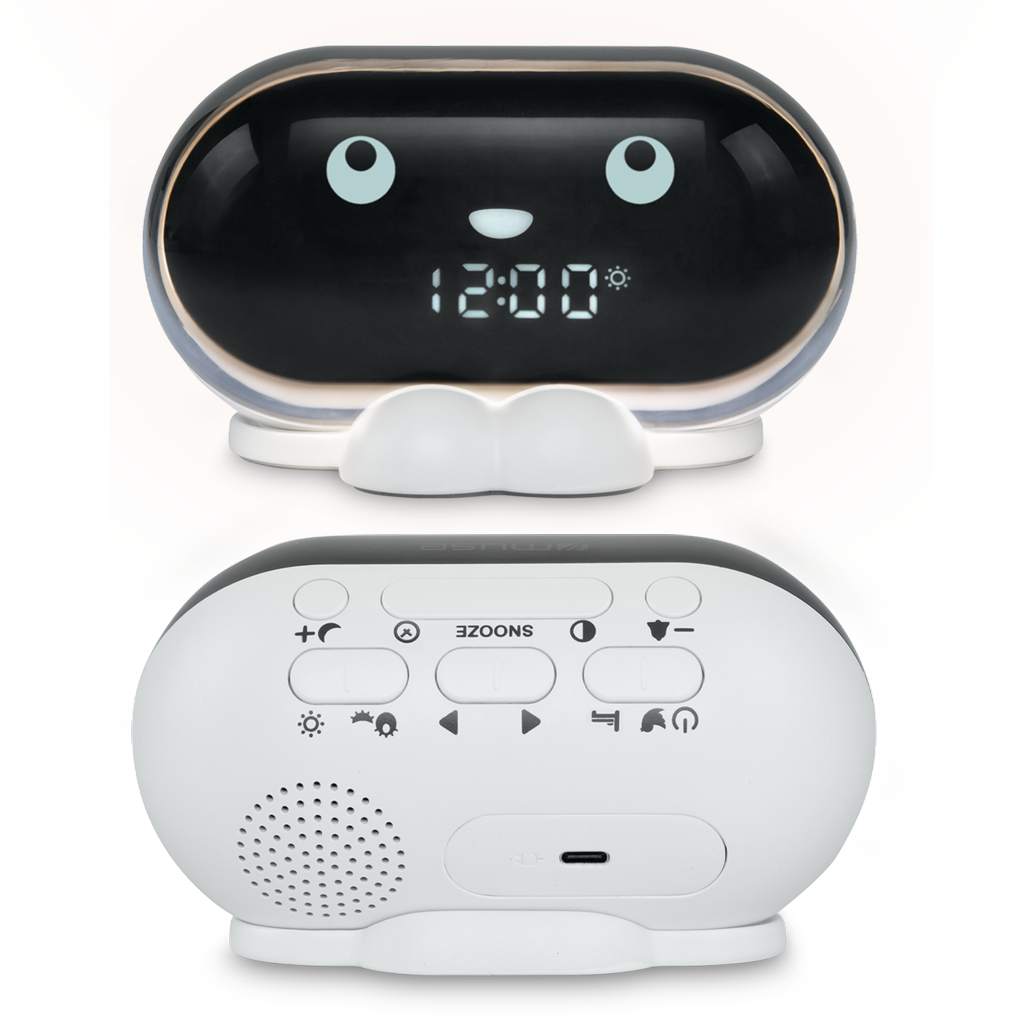 Muse Snoozy Kids Alarm Clock with Animated Eyes &amp; Progressive Wake Feature