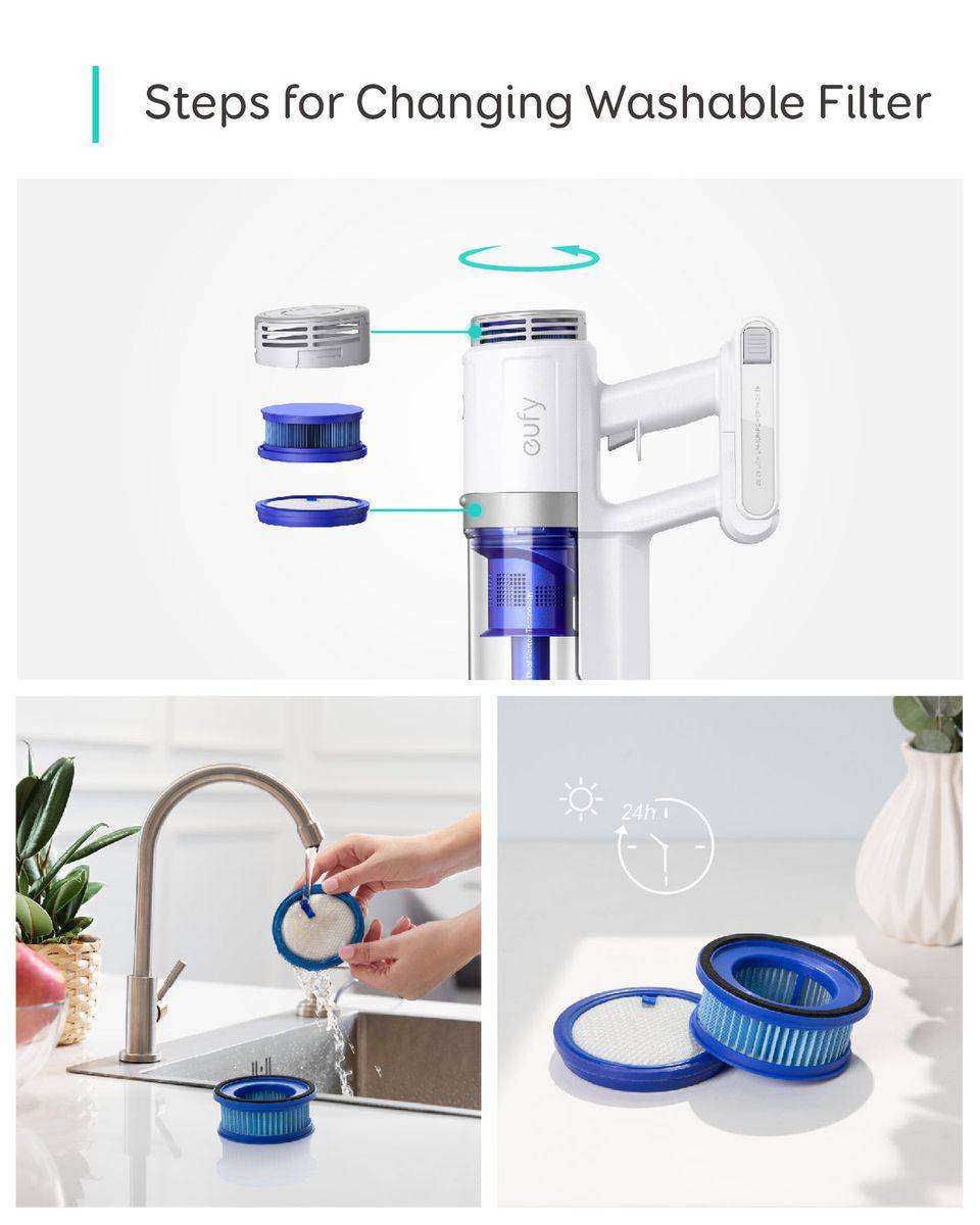 Eufy HomeVac Replacement Filter Kit for S11 Go